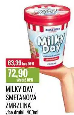 Ratio Milky day smetanová zmrzlina, 460ml nabídka