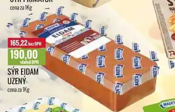 Ratio Sýr eidam uzený cena za 1kg nabídka