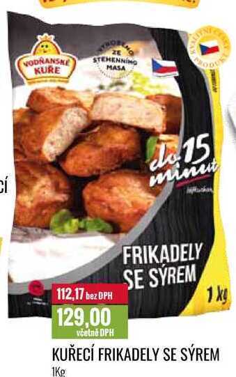 Ratio Kuřecí frikadely se sýrem 1kg nabídka