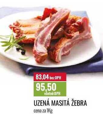 Ratio Uzená masitá žebra cena za 1kg nabídka
