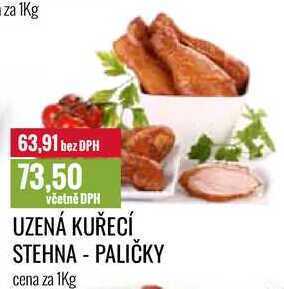 Ratio Uzená kuřecí stehna - paličky cena za 1kg nabídka