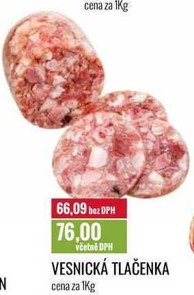 Ratio Vesnická tlačenka cena za 1kg nabídka