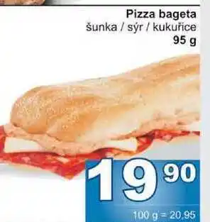 Jip Pizza bageta šunka / sýr / kukuřice 95 g nabídka