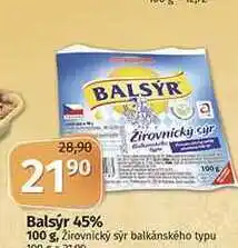 Coop Balsýr 45% 100 g, žirovnický sýr balkánského typu nabídka