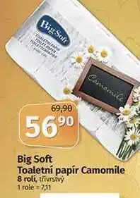 Coop Big soft toaletní papír camomile 8 roli, třívrstvý nabídka