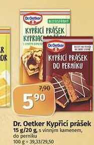 Coop Dr. oetker kypřicí prášek 15 g/20 g, s vinným kamenem, do perniku nabídka