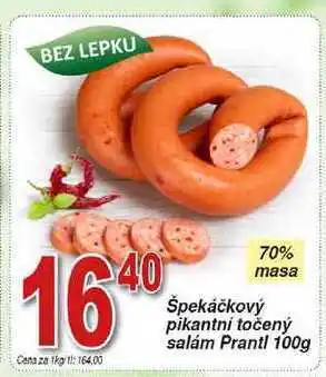 Hruška Prantl špekáčkový pikantní točený salám 100g nabídka