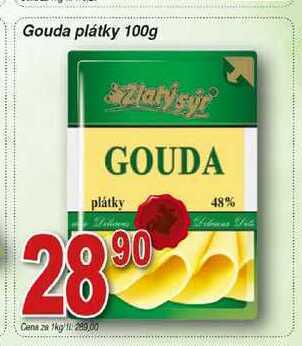 Hruška Zlatý sýr gouda plátky 100g nabídka