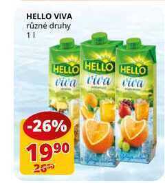Flop Hello viva různé druhy 1l nabídka