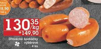 Jip Dřevecké špekáčky výběrové, 1 kg nabídka