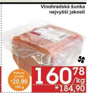 Jip Vinohradská šunka nejvyšší jakosti, 1 kg nabídka