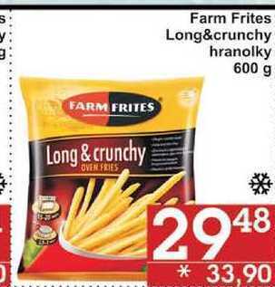 Jip Farm frites long&crunchy hranolky, 600 g nabídka