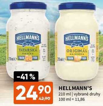 Terno Hellmann's 210 ml nabídka