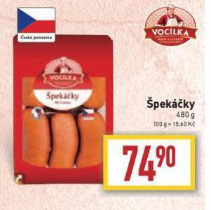Billa Špekáčky nabídka