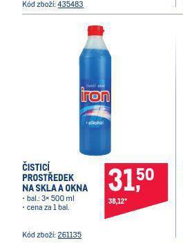 Makro Iron čisticí prostředek na skla a okna nabídka