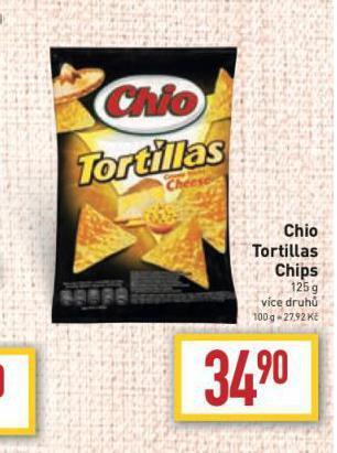 Billa Chio tortillas chips nabídka