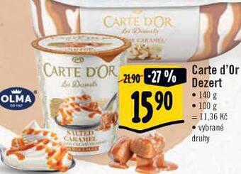 Albert Carte d'or dezert nabídka