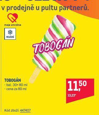 Makro Tobogán zmrzlina nabídka