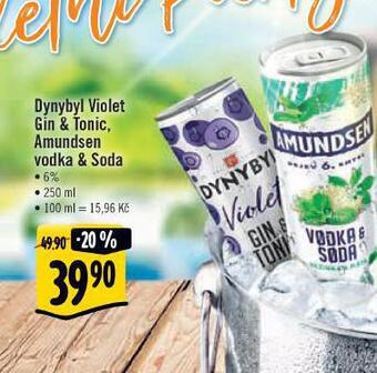 Albert Dynybyl violet gin & tonic nabídka