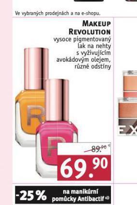 Rossmann Makeup revolution lak na nehty nabídka