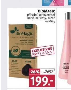 Rossmann Biomagic přírodní permanentní barva na vlasy nabídka