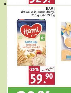 Rossmann Hami dětská kaše nabídka