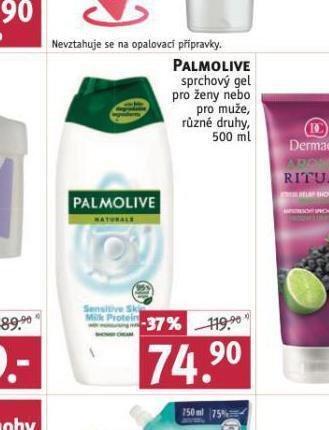 Rossmann Palmolive sprchový gel nabídka