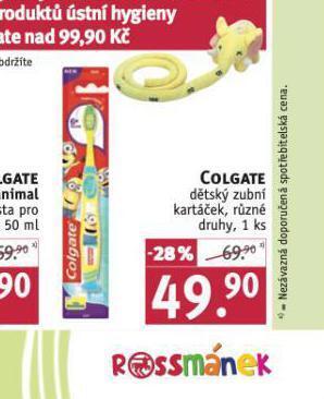 Rossmann Colgate zubní kartáček nabídka