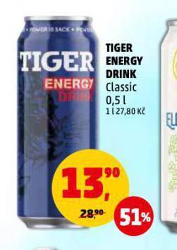 Penny Market Tiger energy drink nabídka