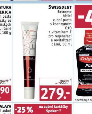 Rossmann Swissdent extreme bělicí zubní pasta nabídka