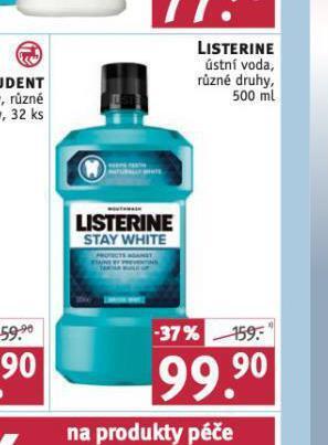 Rossmann Listerine ústní voda nabídka