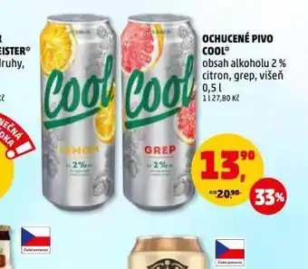 Penny Market Cool ochucené pivo nabídka