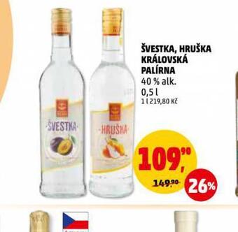 Penny Market Švestka, hruška královská palírna nabídka