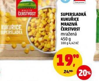 Penny Market Supersladká kukuřice mrazivá čerstvost nabídka