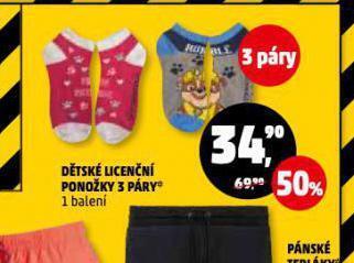 Penny Market Dětské licenční ponožky nabídka