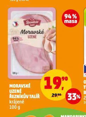 Penny Market Moravské uzené nabídka