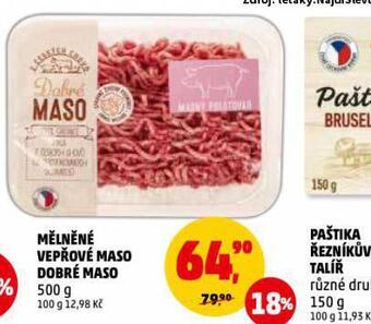 Penny Market Mělněné vepřové maso nabídka