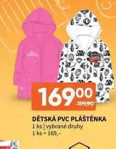 Dětská pvc pláštěnka 1 ks
