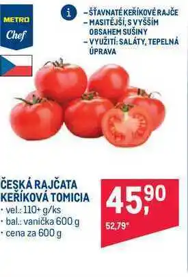 Makro Česká rajčata keříková tomicia 600 g nabídka