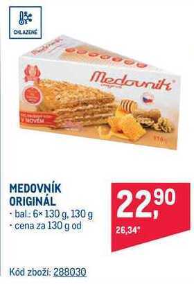 Makro Medovník originál 130 g nabídka