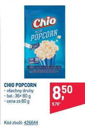 Makro Chio popcorn 80 g nabídka