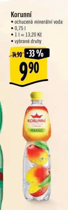 Albert Korunní • ochucená minerální voda • 0,75 l nabídka