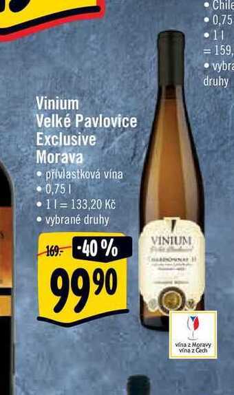 Albert Vinium velké pavlovice exclusive morava 0,75 l nabídka