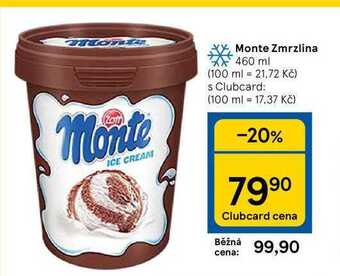 Tesco Monte zmrzlina 460 ml nabídka