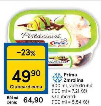 Tesco Prima zmrzlina 900 ml nabídka