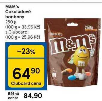 Tesco M&m's čokoládové bonbony 250 g nabídka