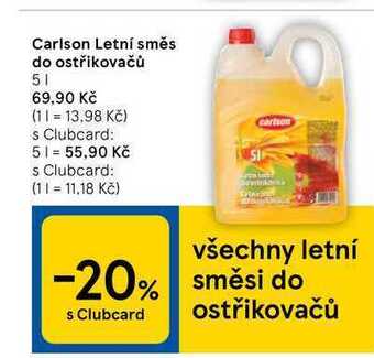 Tesco Carlson letní směs do ostřikovačů 5 l nabídka