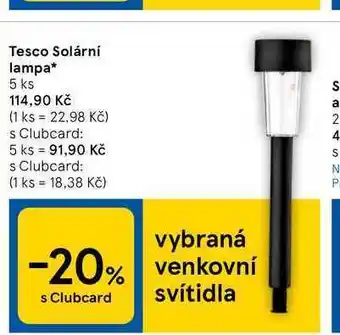 Tesco Tesco solární lampa* 5 ks nabídka