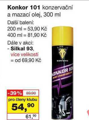Barvy a laky drogerie Konkor 101 konzervační a mazací olej, 300 ml nabídka