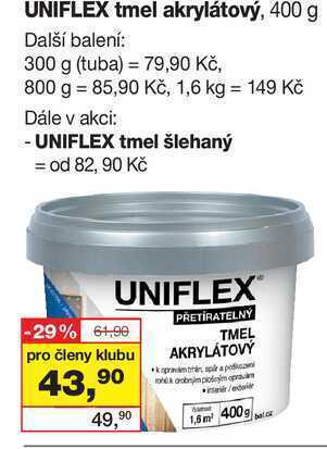 Barvy a laky drogerie Uniflex tmel akrylátový, 400 g nabídka